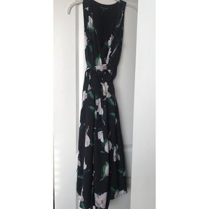 Dark floral Banana Republic dress